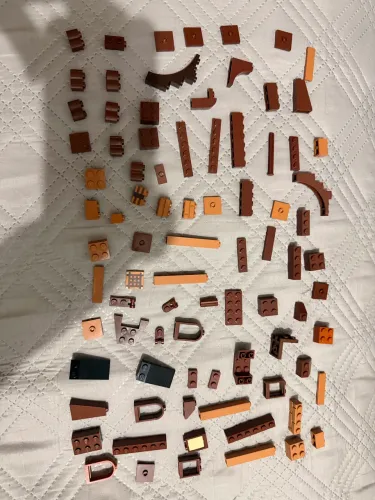 Lotinho - Lego Original - Peças Marrons 