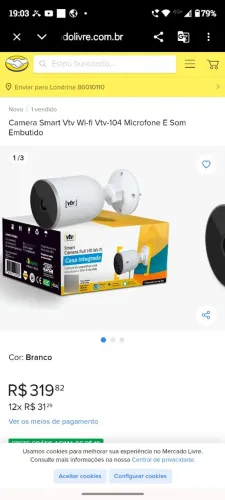 Câmera smart VT novo (na caixa)