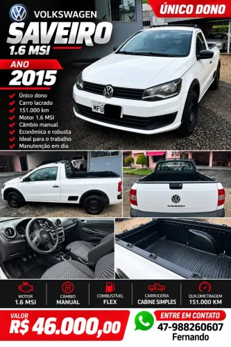 Volkswagen Saveiro Trendline 1.6 T.flex 8V 2015