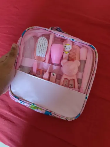 Kit Higiene para Bebê Rosa com Maleta - Completo e Organizado ?