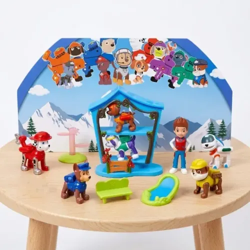 kit conjunto patrulha canina completo com casa e acessórios no:9120a