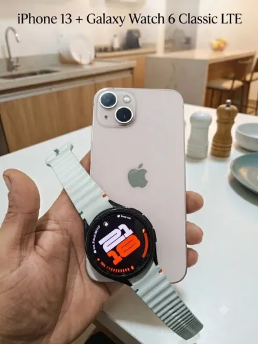 iPhone 13 + Galaxy Watch 6 Classic