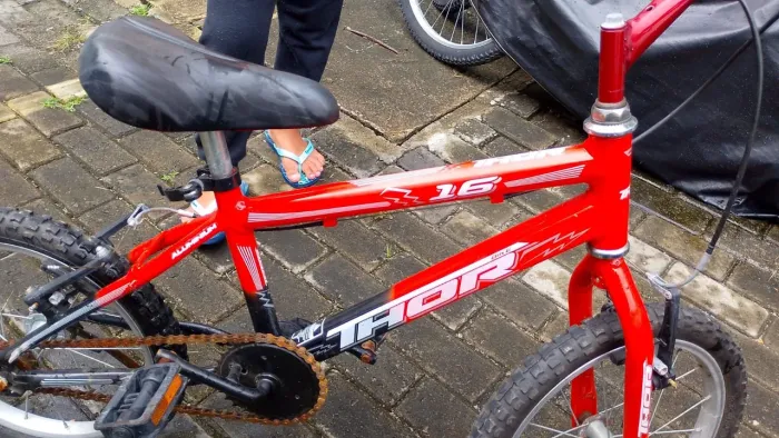 Bicicleta Infantil Aro 16 - Modelo Thor - Alumínio Leve - Ótima p/ 6 anos!