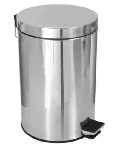 Lixeira inox 30 litros com Pedal e cesto removivel
