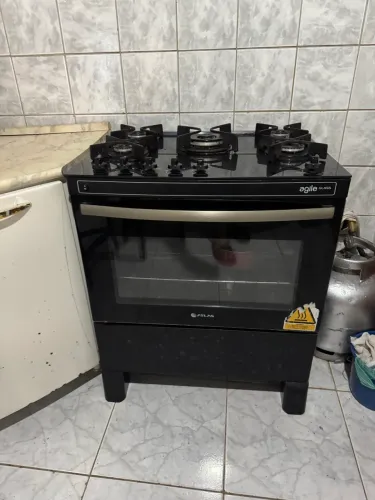 Fogão Atlas Agile Glass 5 Bocas - Mesa de Vidro