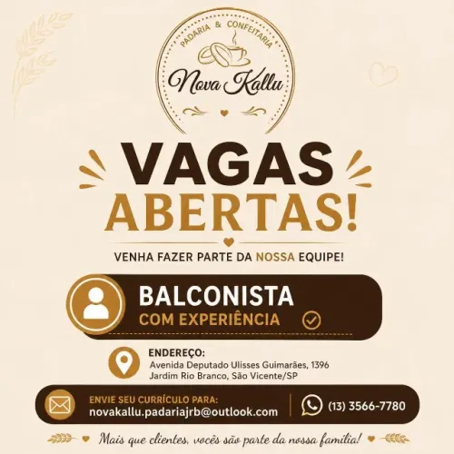 Vaga Balconista