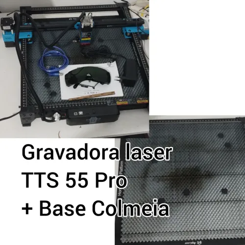 Corte e Gravadora laser tts 55 Pro + base colmeia