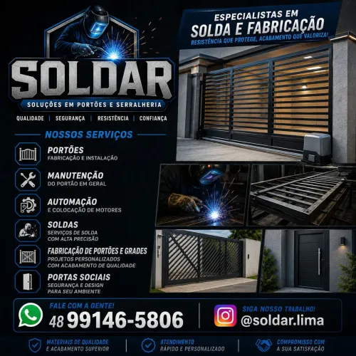 Soldar - portões, grades e automações 