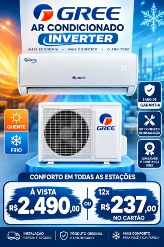 VENDO AR CONDICIONADO GREE INVERTER 12 MIL BTUS