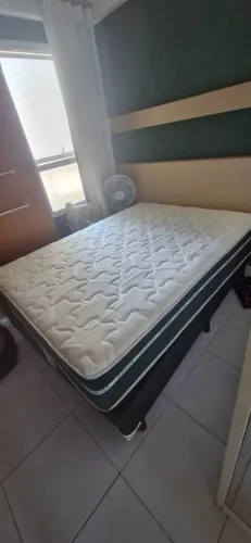 Cama box casal com colchão