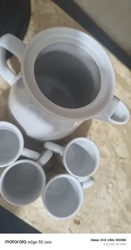 Jogo de porcelana bule de chá 