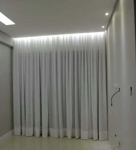 Cortina para sala em linho