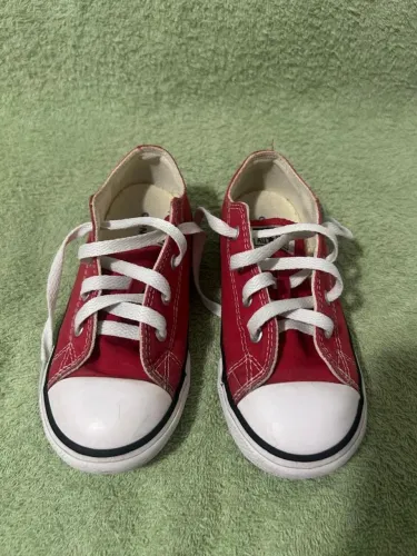 Tênis infantil Converse All Star vermelho original tamanho 25