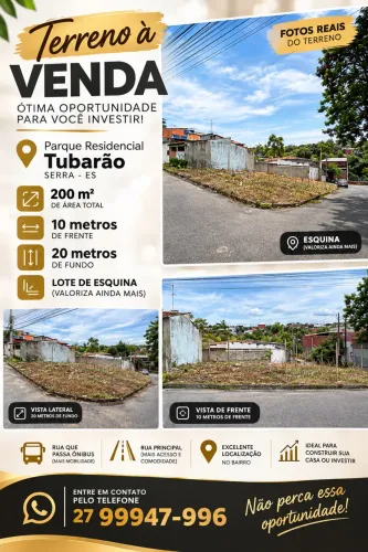 Lote em Tubarão Serra es