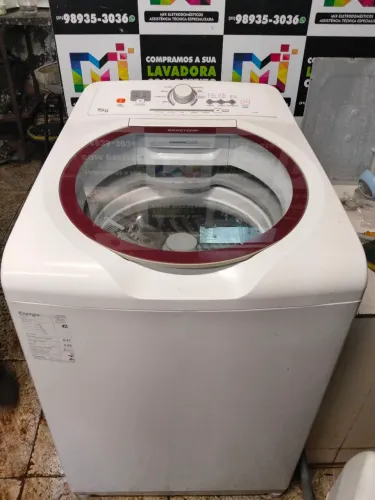 Máquina de lavar Brastemp 15kg, funcionando perfeitamente com garantia de 3meses
