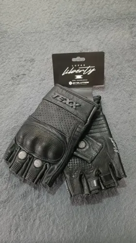  LUVA TEXX LIBERTY MEIO DEDO PRETA - TAMANHO XS - NUNCA USADA 