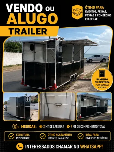 Vendo ou alugo Treiler Food truck