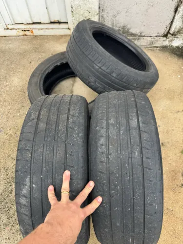 Jogo pneus meia vida, 205/55/16 Dunlop - Aceito cartão em até 12x