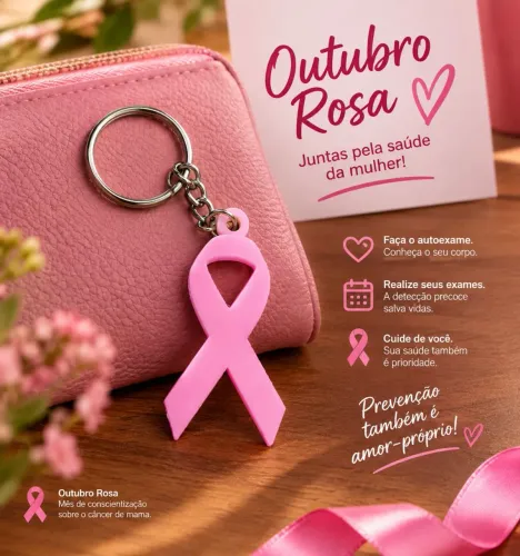 Outubro rosa chaveiros, brindes