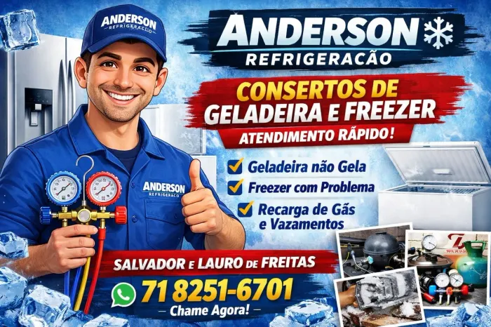 Conserto de Geladeira e Freezer em Salvador e Lauro de Freitas - Atendimento Rápido