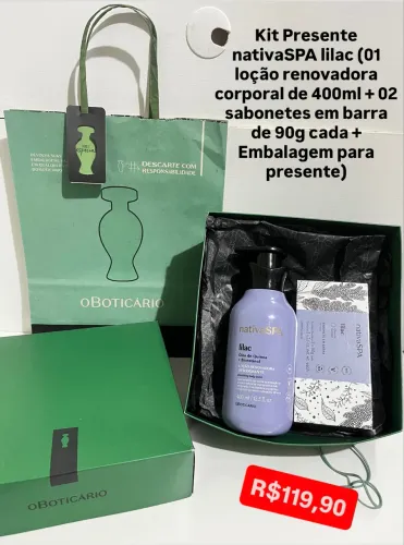Kits presentes O Boticário para o dia das mães, a partir de R$49,90 (tenho outros também)