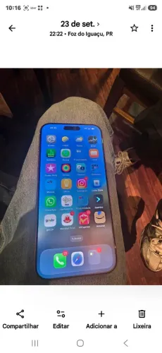 Iphone 17 laranja pro max 256