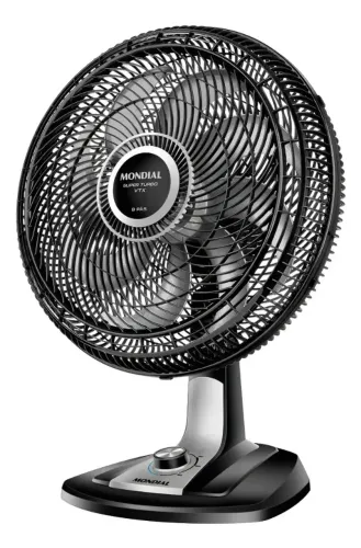 Ventilador grande, turbo, preto, economico.