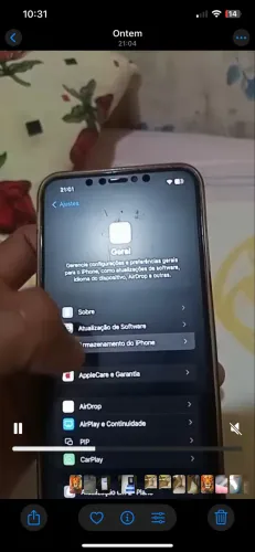 Aiphone xs max de 256 gb tá na carcaça do 14 pro max tudo funcionando