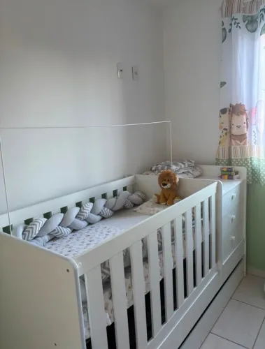 Berço cama multifuncional com 3 gavetas
