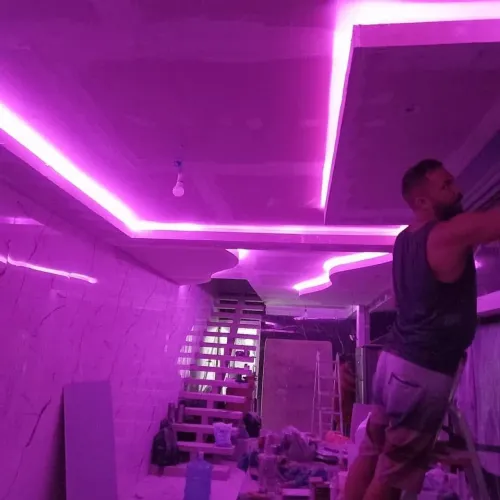 Rebaixamento de drywall) $90 com material e mão de obra,.