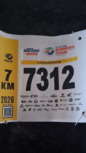 Número de Corrida Runners Team 7km