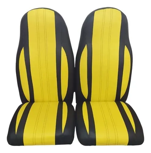 Par Banco para mini bugggy Fapinha  (preto e amarelo)