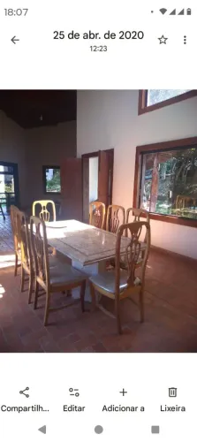 Mesa c/ cadeiras 8 Lugares Travertino Mobiliadora Lider