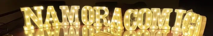 Letreiro de led ( namora comigo)