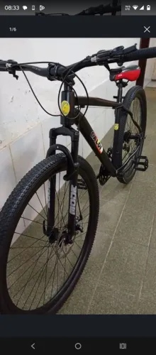 Bicicleta aro 29 pouco usada linda valor 580 toda de alumínio