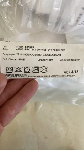 Tecido dry fit 50 +