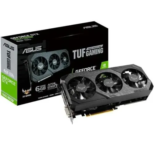 GTX 1660 ASUS TUF TRIPLE FAN 6GB VRAM COM CAIXA E GARANTIA