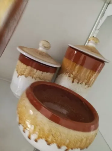 Jogo com 3 peças de cerâmica práticas e perfeitas