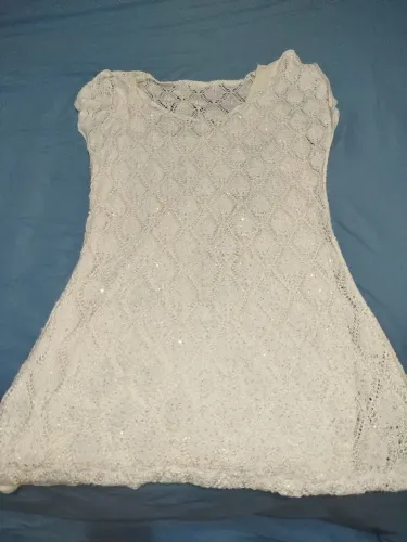 Vestido branco com brilho