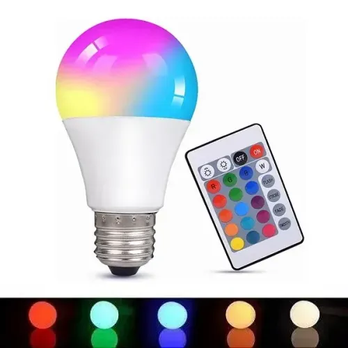 Lampada Led RGB 5W Com Controle