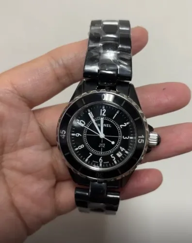 Relógio Chanel Preto Cerâmica 