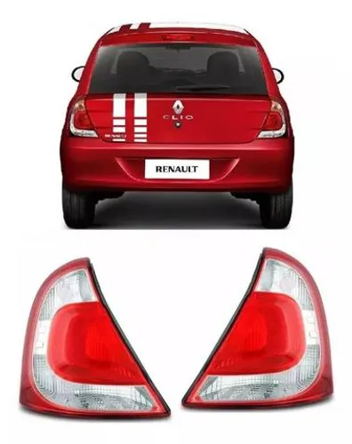 Par Lanterna Traseira Renault Clio Hatch 2013 2014 2015