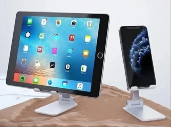 Suporte De Mesa Ajustavel, Para Celular Smartphone Tablet Ipad Kindle E-Readers