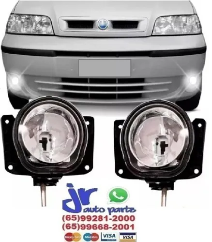 Par Farol Milha Palio Siena Strada G2 2001 2002 2003 2004 Auxiliar Neblina 