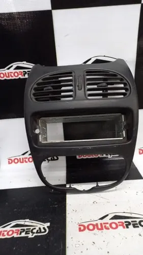 Moldura Central Painel Rádio Peugeot 206 2002 2003 