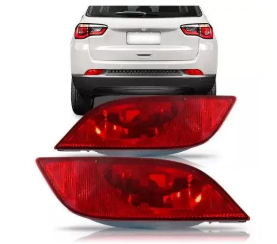 Lanterna Parachoque Jeep Compass 2017/ - Traseiro Vermelho D/E - Luz de Neblina 