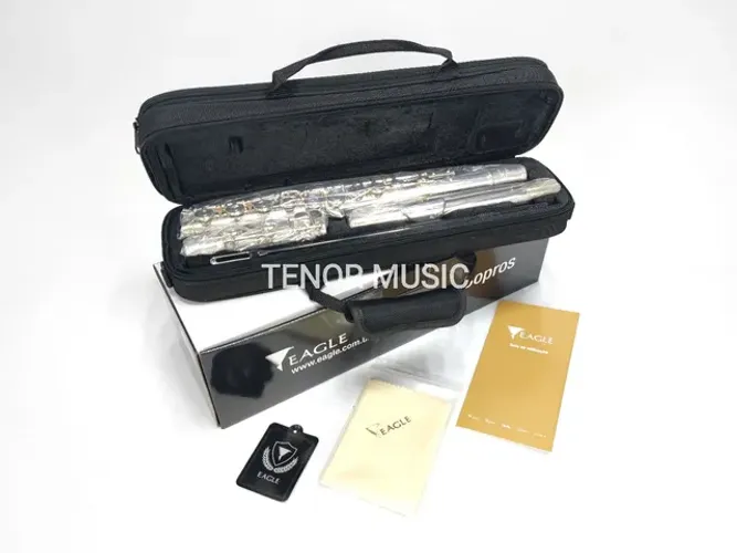 Flauta Transversal Eagle FL03s Prata Nova