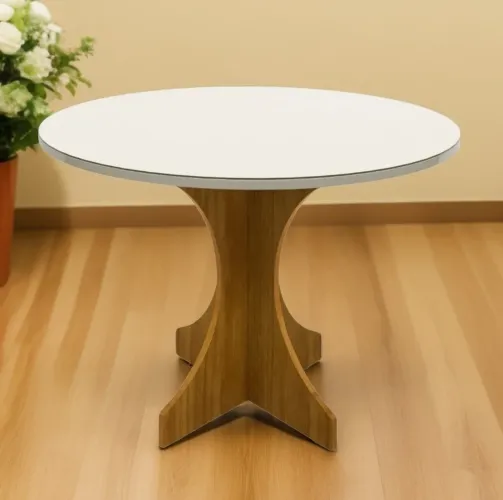 Mesa de Jantar Redonda 1,00x1,00 Floripa tt54