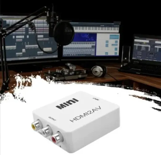 Hdmi Para Av/rca Cvbs Adaptador 1080p Conversor De Vídeo COD-CP457