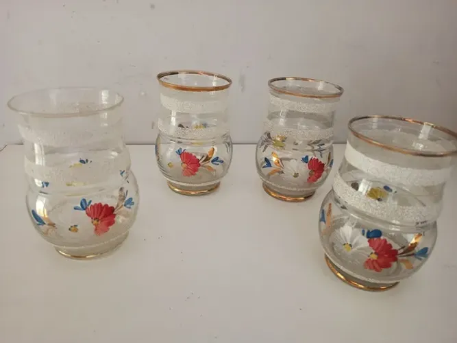 Copos cristal antigos